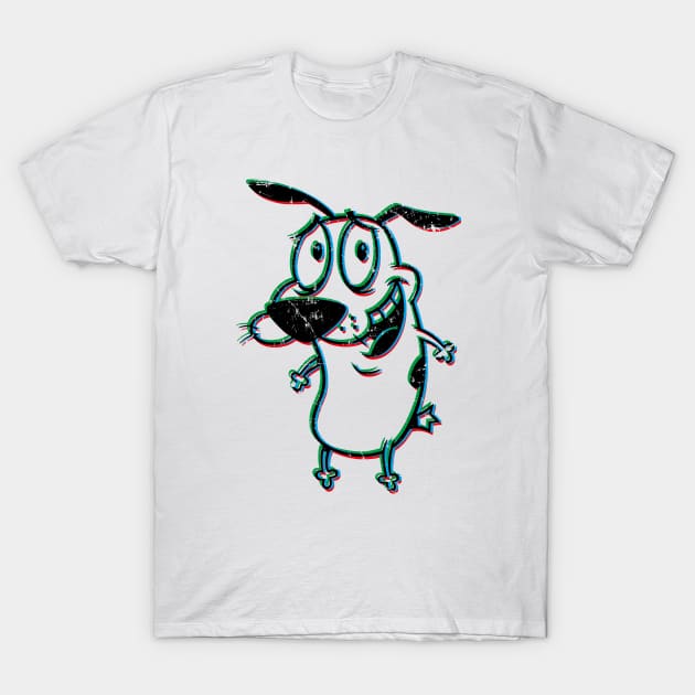 Courage the cowardly dog T-Shirt by necronder